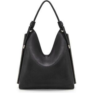 Versatile Women's Slouchy Handbag - Lightweight PU Leather & Chic Knotted Handle